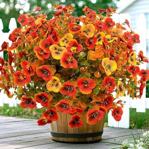Artificial Mums Fall Flowers for Outdoors